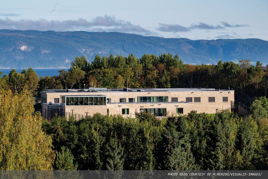 Norwegian high security  facility’s striking setting